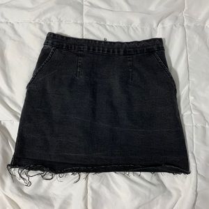 black denim skirt